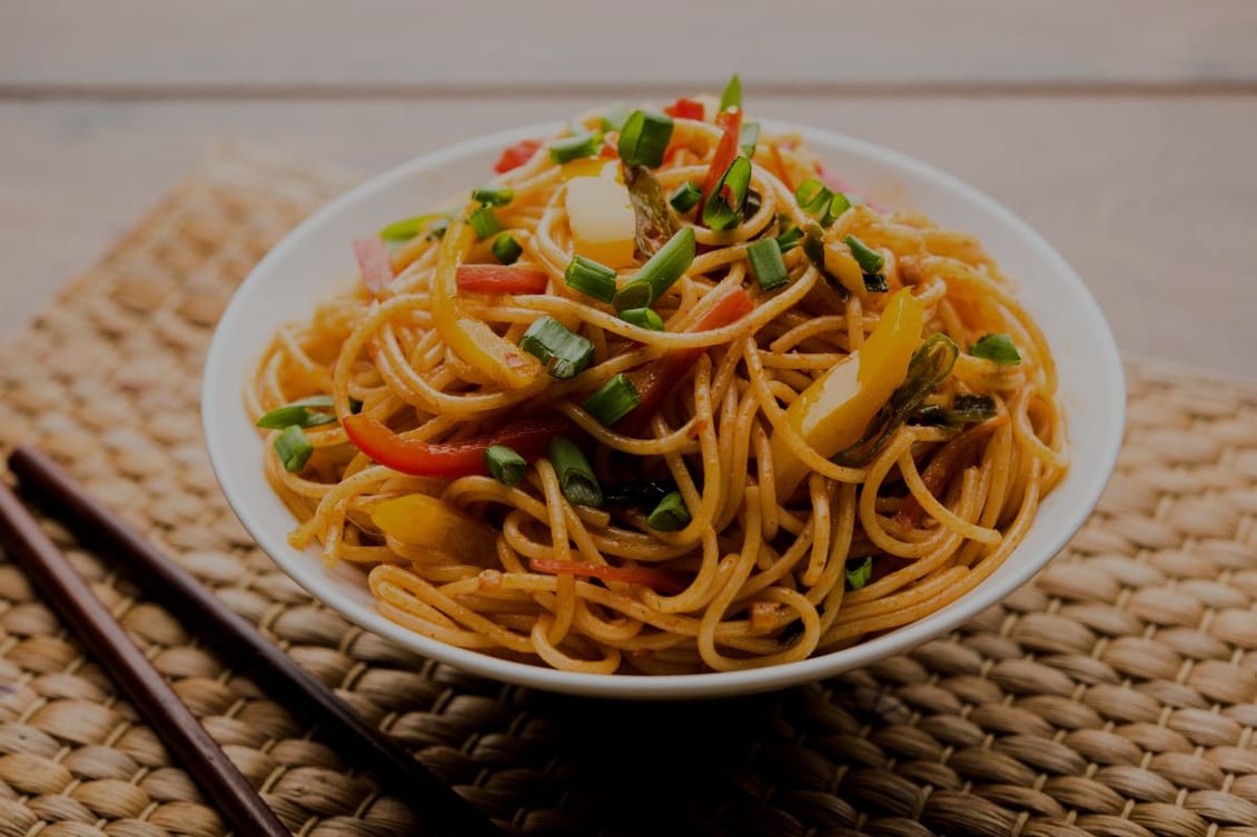 Why are Londoners looking at fake noodles?